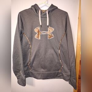 Under Armour Gray Hoodie with Camo Details